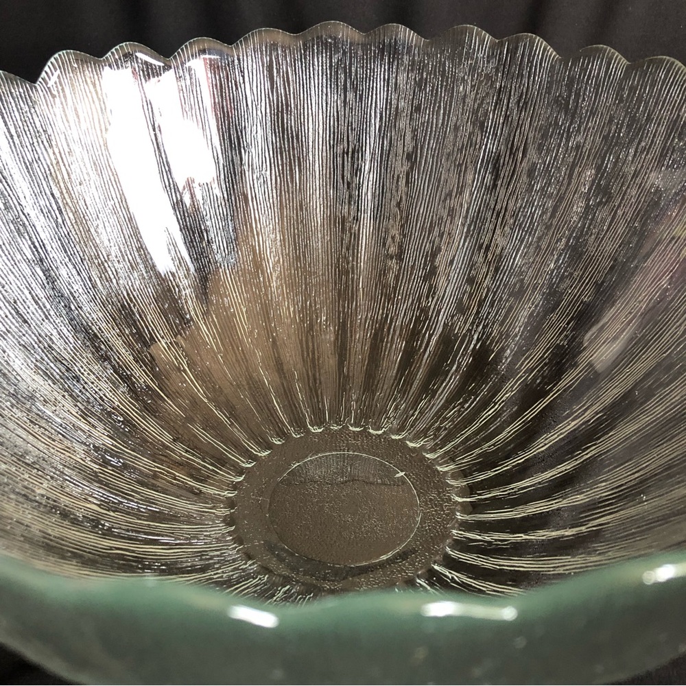 Vintage Scalloped Edged 12” Serving Bowl - Picture 5 of 14